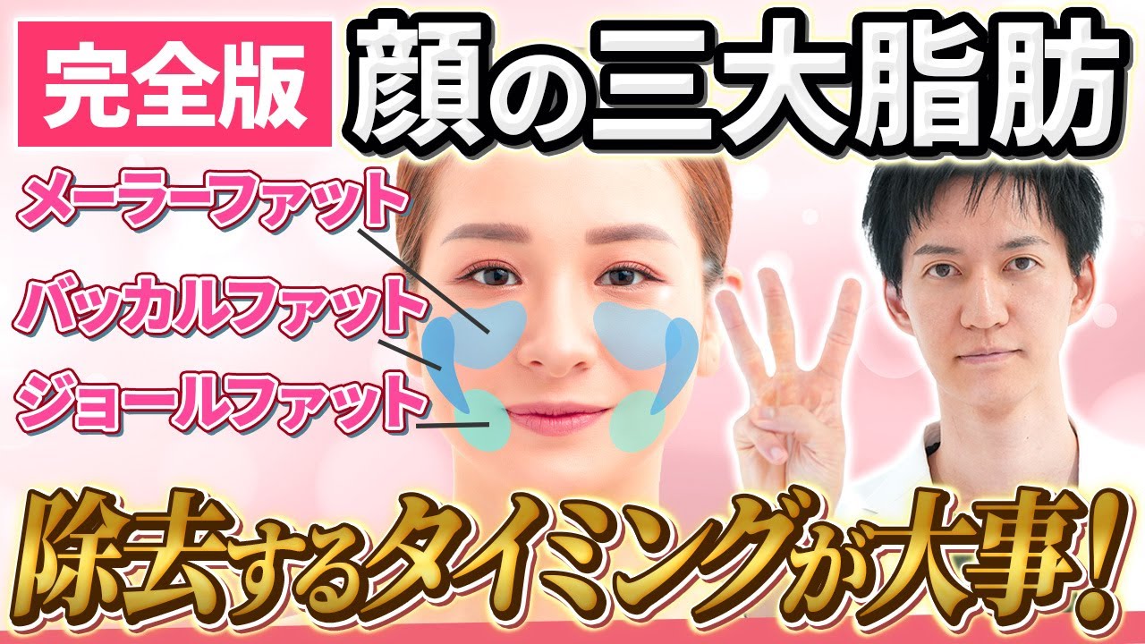 【顔の三大脂肪】コレ1本だけ見ればバッカルファット/ジョールファット/メーラーファットが理解できる！？理想の小顔に近づくために必要な「顔の脂肪」に関する正しい知識を脂肪吸引のプロが分かりやすく解説！