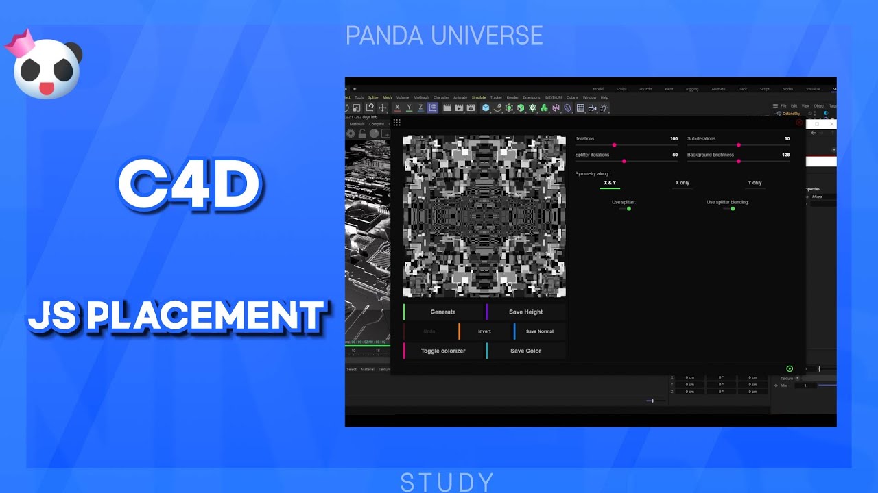 C4D 강의 72 (Js placement 사용법) [C4D Class_Basic 72 Js placement]