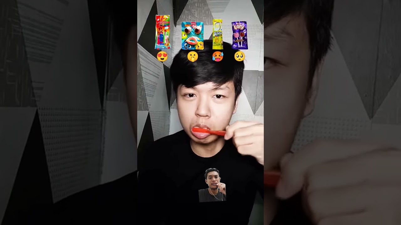 MAKAN PERMEN SIKAT GIGI #permen #permenjadul #mukbang #permenmanis #candy #jelly #emojichallenge