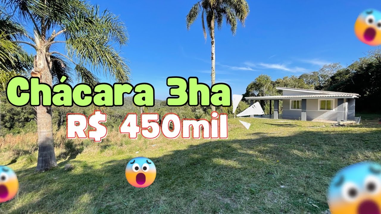 CHÁCARA 3ha | CASA NOVA | 3 TANQUES | ÁREA LAVOURA