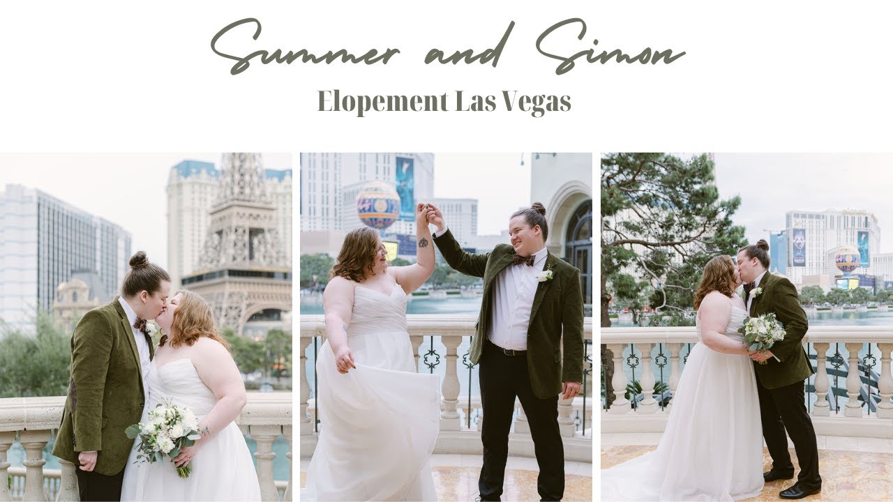 Summer & Simon's Las Vegas Micro Wedding at the Bellagio