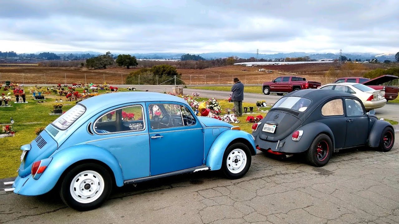Very Special Cruise With Pops In Our VW Beetles !!