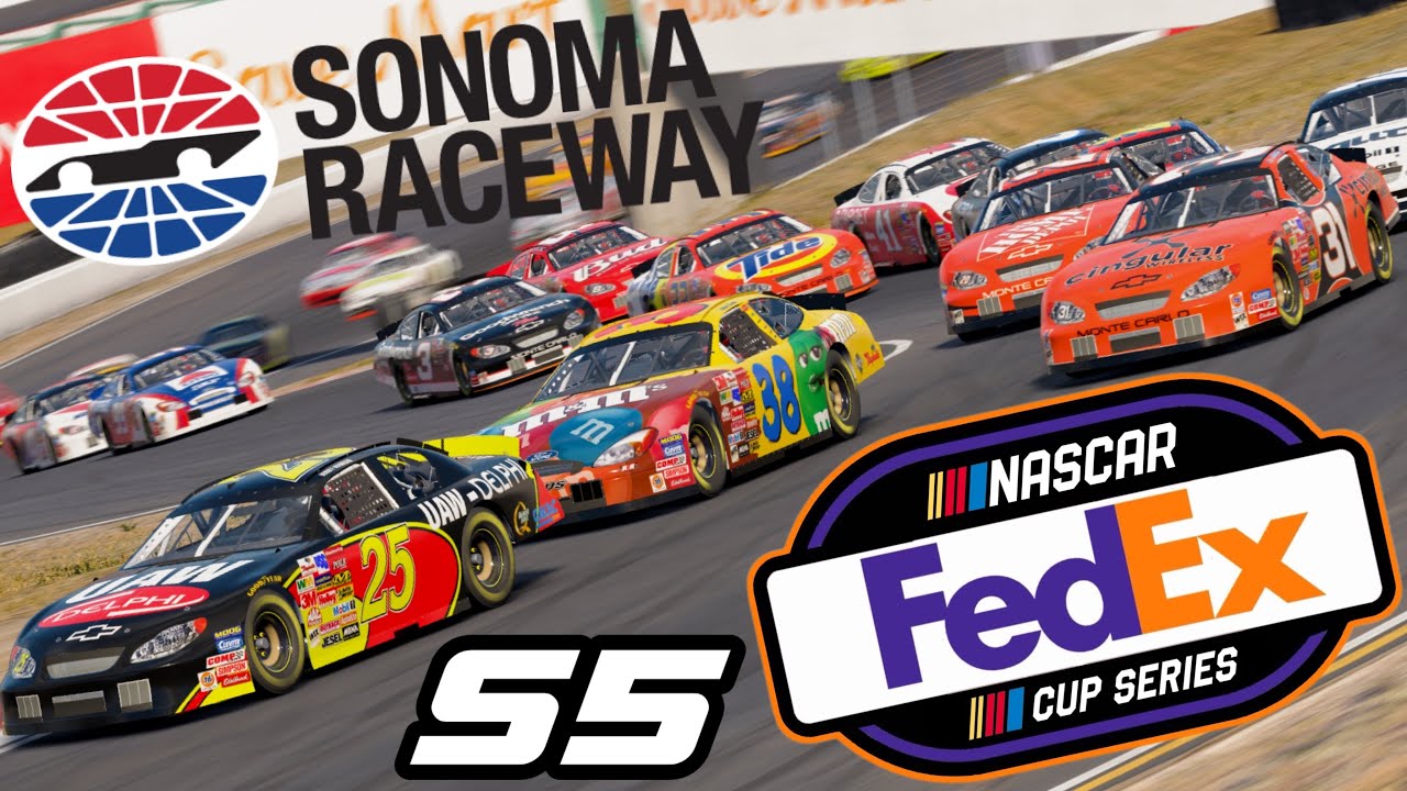 NASCAR iRacing FedEx Cup Series S5 R4 Sonoma LIVE