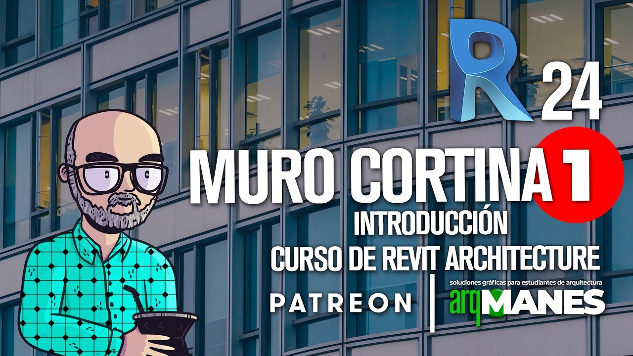 Muro Cortina 1️⃣ | REVIT desde cero | tutorial curso arquitectura nivel bAsico #24