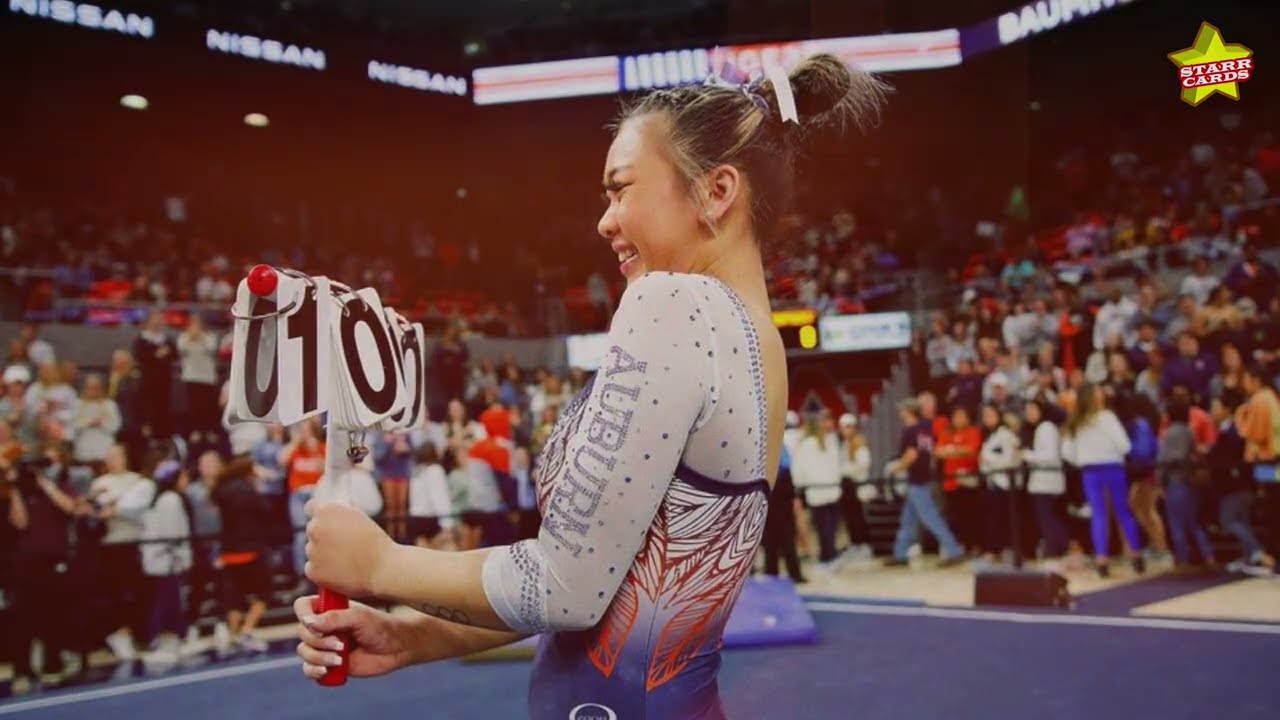 Olympic gold medalist Suni Lee scores pair of perfect 10s on beam and bars to lead Auburn to victory