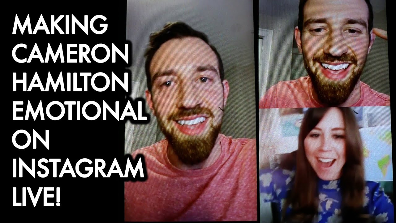 Making Cameron Hamilton Get Emotional on His Instagram Live - May 19, 2020 #LoveIsBlind #Netflix