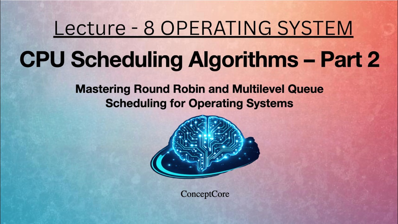CPU Scheduling Algorithms – Round Robin & Multilevel Queue | Operating Systems | L-8