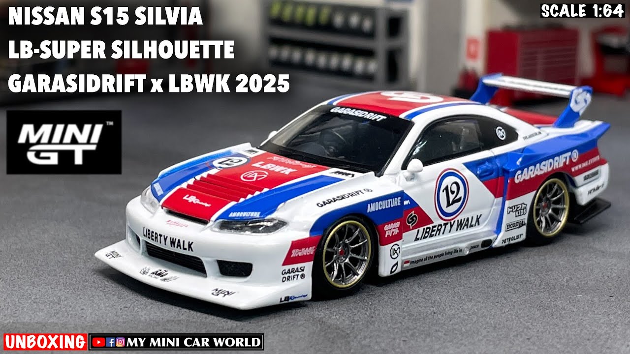 『МОЙ МИР МИНИ-АВТОМОБИЛЕЙ』РАСПАКОВКА MINI GT 1/64 NISSAN S15 SILVIA LB-SUPER SILHOUETTE