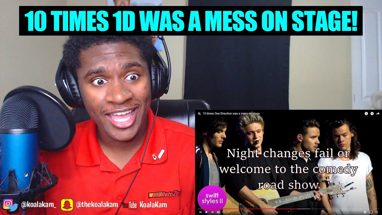 Reacting To 10 times One Direction was a mess on stage!