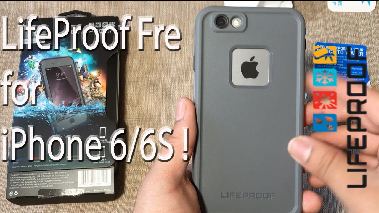 iPhone 6S: LifeProof Fre | Grind Grey + Water Test