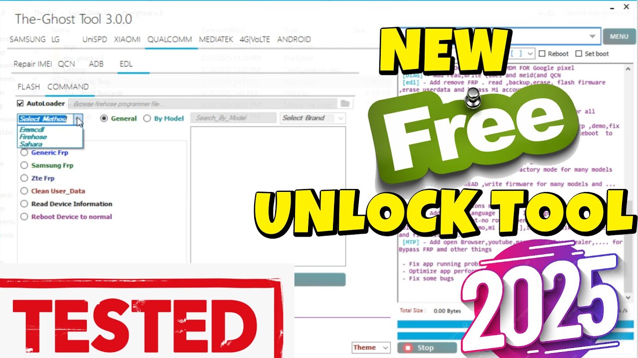 👉 The Ghost Tool v3.0.0 Free Unlock Tool (2025) | Samsung, Xiaomi, Qualcomm, MediaTek, LG, UniSoc