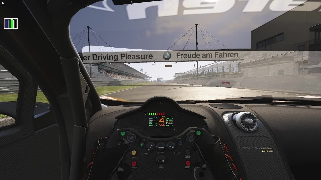 Assetto Corsa Nurburgring - GP (GT) McLaren MP4-12C GT3 (Dry) Track Guide (Hotlap + Telemetry)