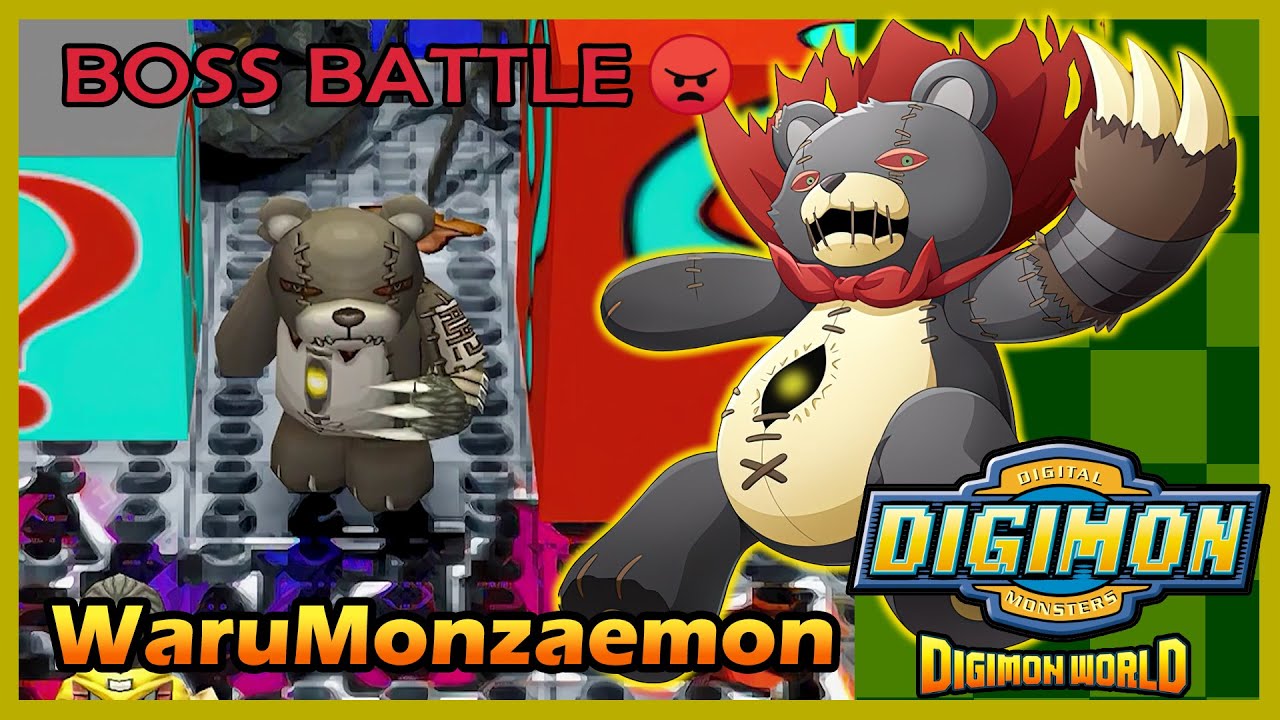 Digimon World HD Remaster WaruMonzaemon Boss Battle
