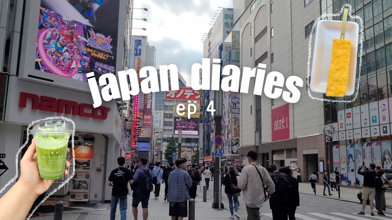 japan diaries ep 4 ⋆˚｡⋆୨୧ 🌸 akihabara, kfc mukbang, tsukiji market, uniqlo ginza