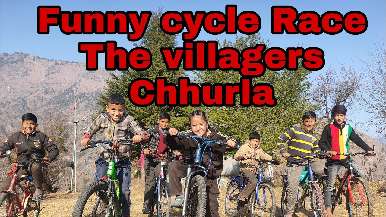 बच्चा पार्टी Cycle funny Race video 🤭🤣 | The villages Chhurla |  #FunnyCycleVideo