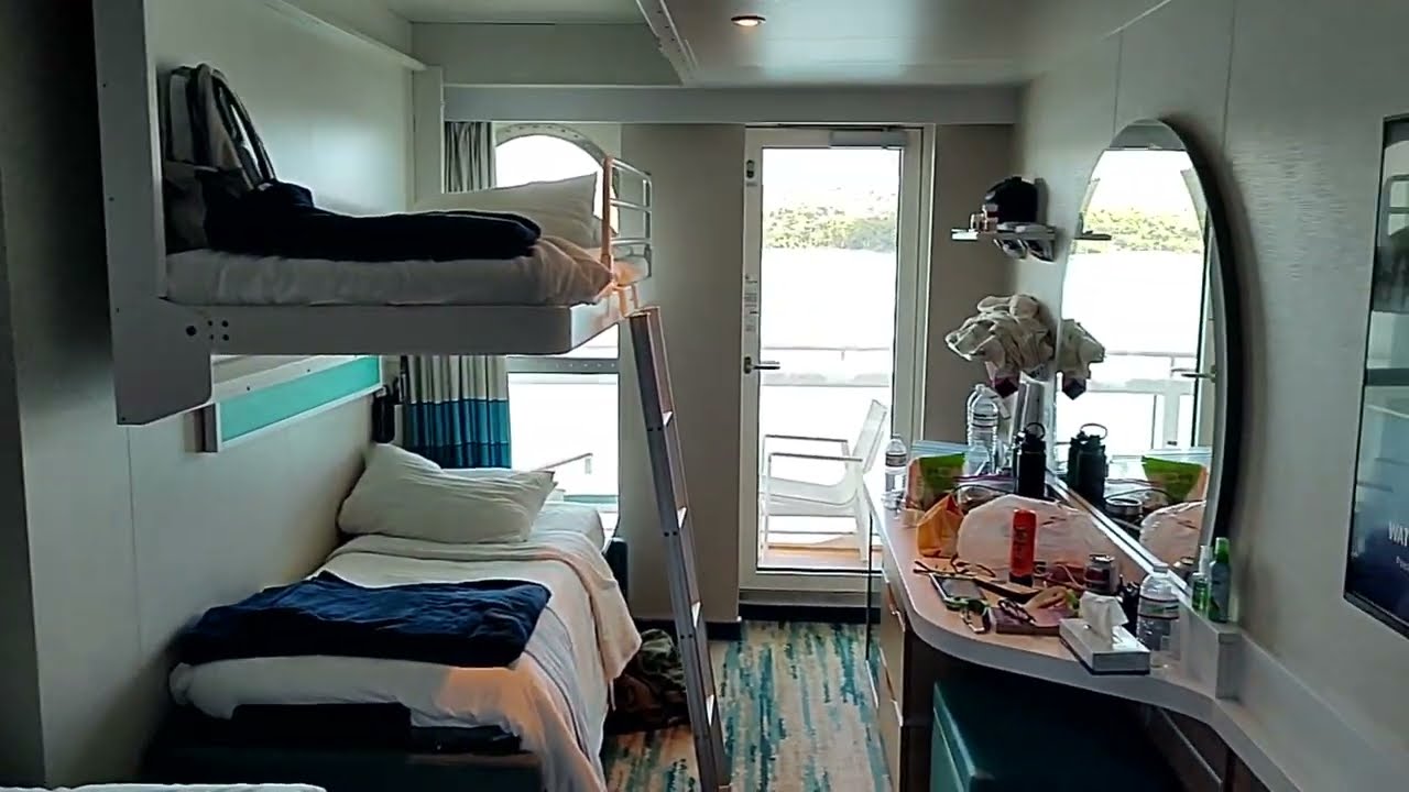 Cove Balcony Room 5488 Carnival Mardi Gras.  4 person cabin.  August 28, 2024.