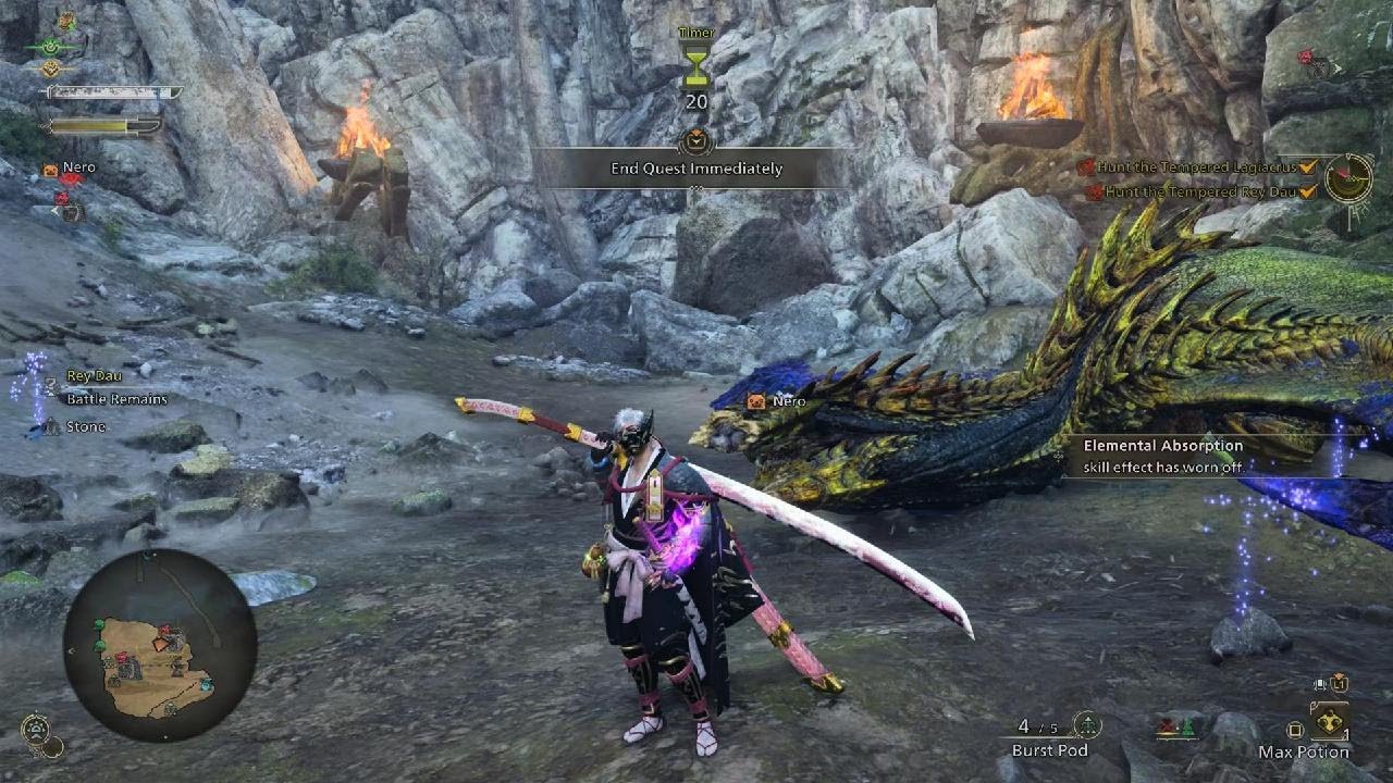 Monster Hunter Wilds - Rey Dau & Lagiacrus (Long Sword)