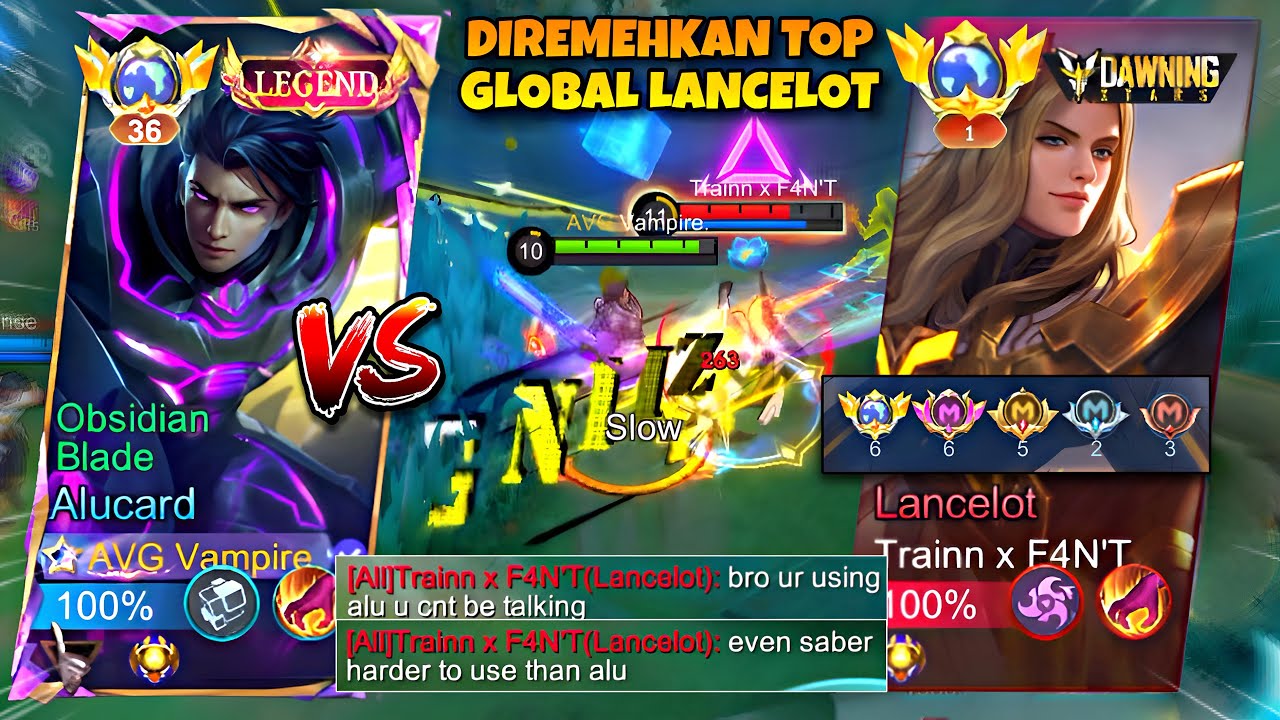 TOP GLOBAL LANCELOT NGATAIN ALUCARD MUDAH!? VAMPIRE BIKIN DIA PANIK 🔥 | MLBB