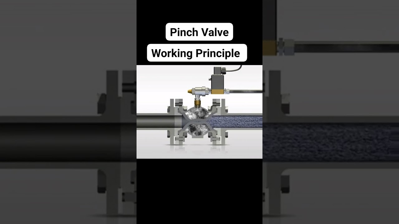 Pinch Valve Working Principle Animation #mechanicalengineering #mechanical