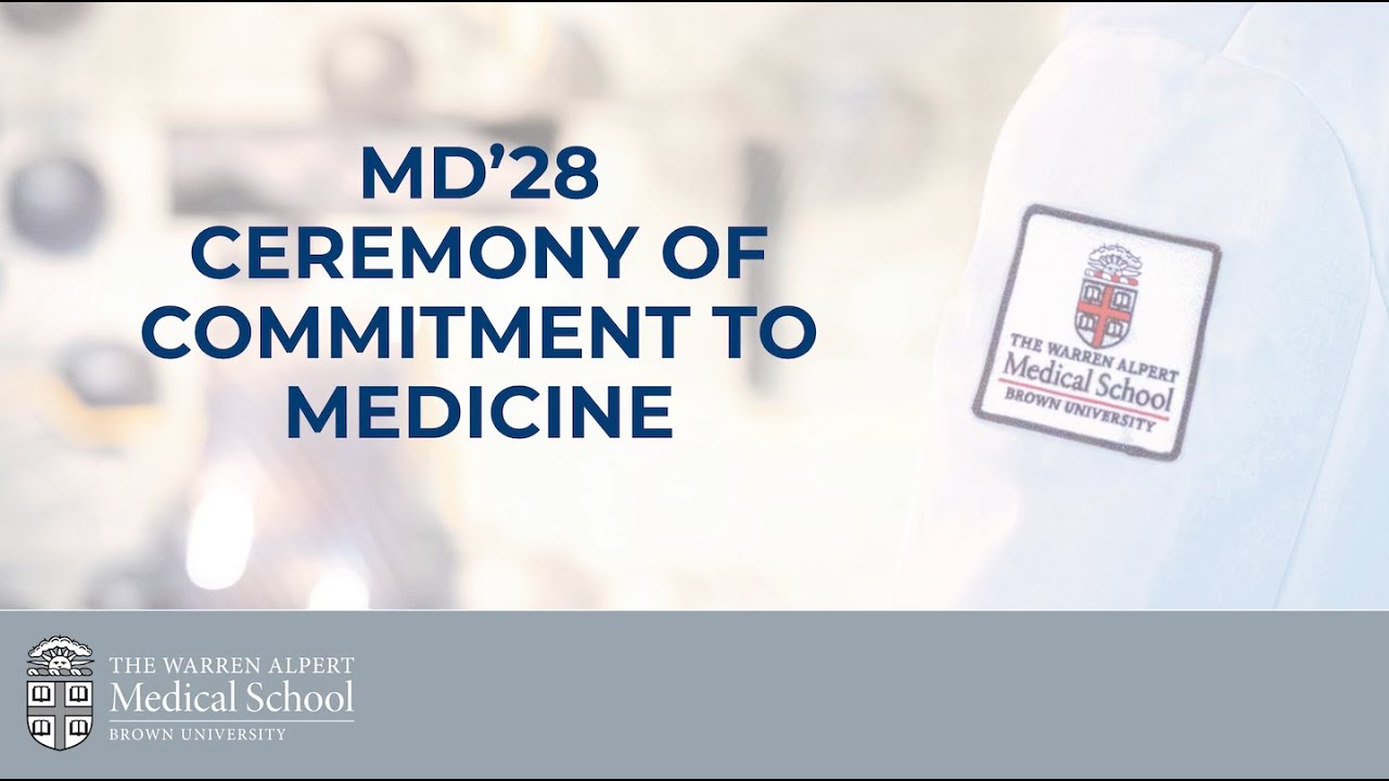 White Coat Ceremony 2024 - Warren Alpert Medical School - Brown University