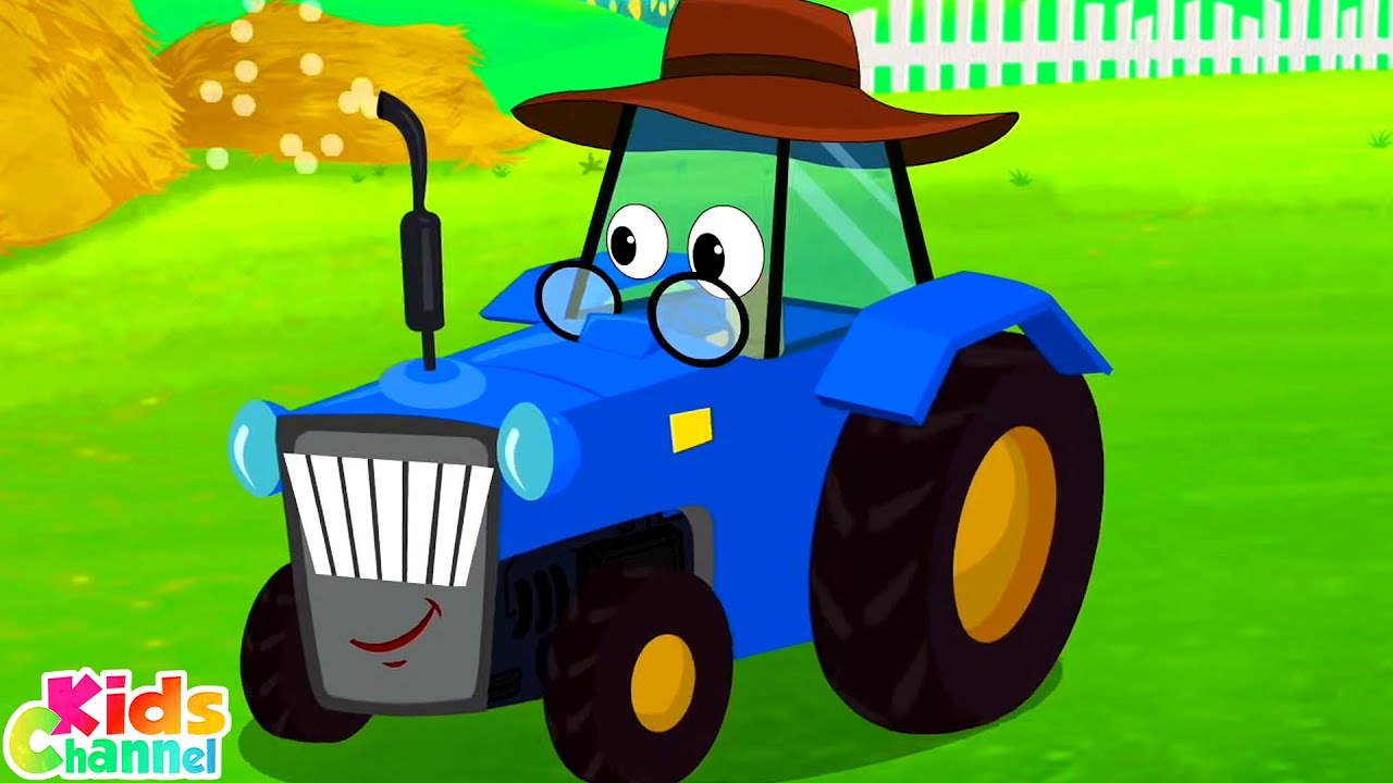 Tractor Song, Little Red Car Nursery Rhymes & Cartoon Videos by Kids channel