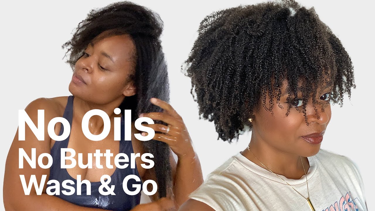 BEST 4c Wash and Go Yet!!! | NO BUTTERS NO OILS Week 1