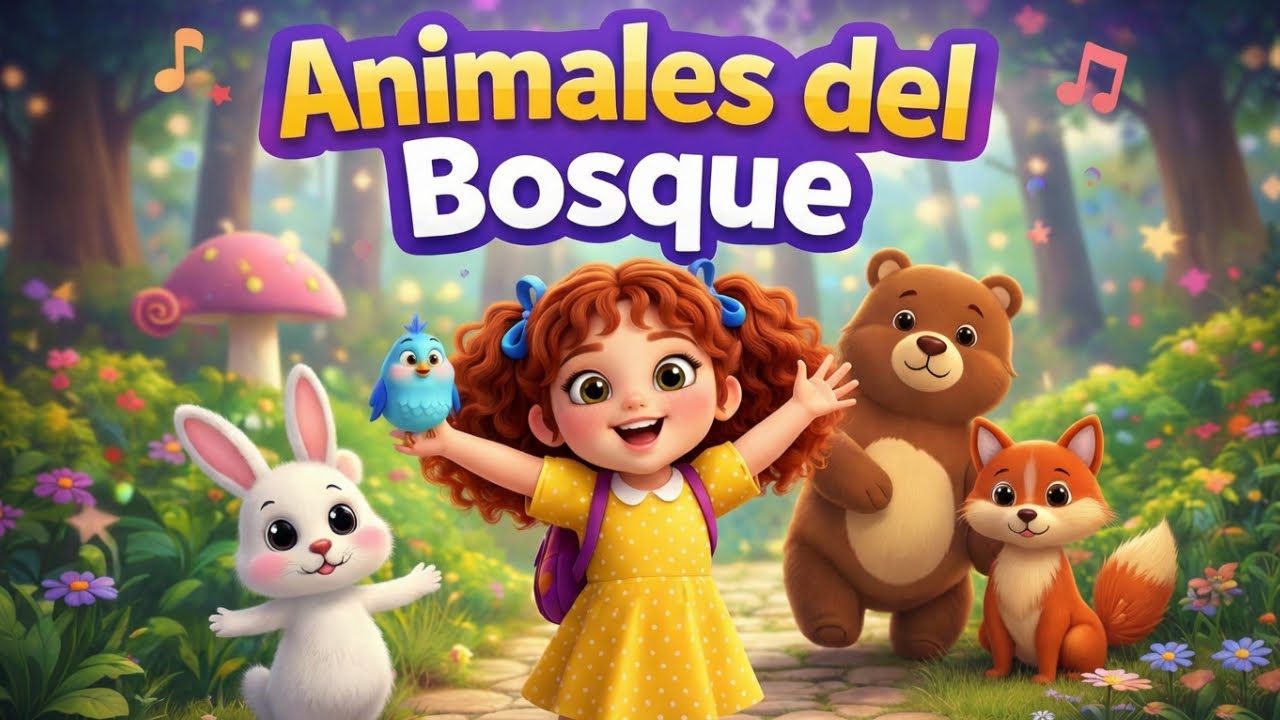 🐰🎵 La Canción de los Animales del Bosque | Canta y Muévete con Aria