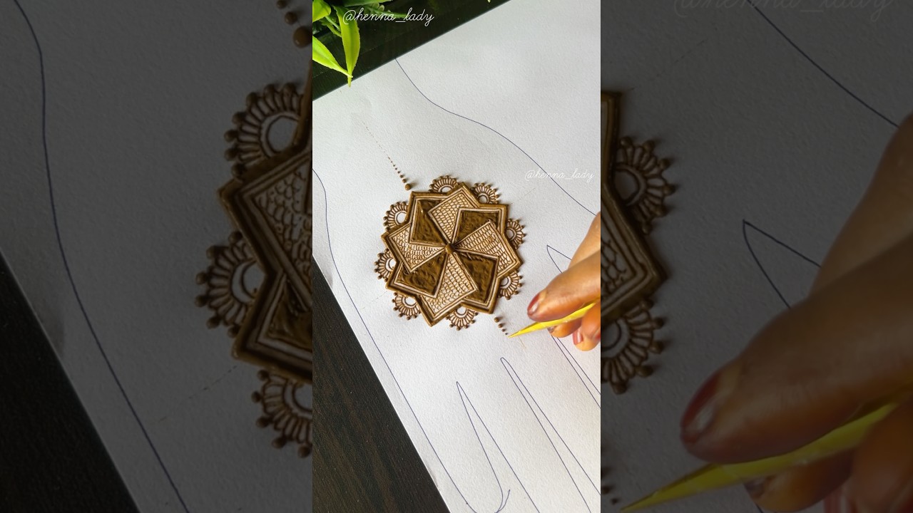 Step by step Advance Mandala Mehndi design for beginners || #mandala #art #easytips #shorts