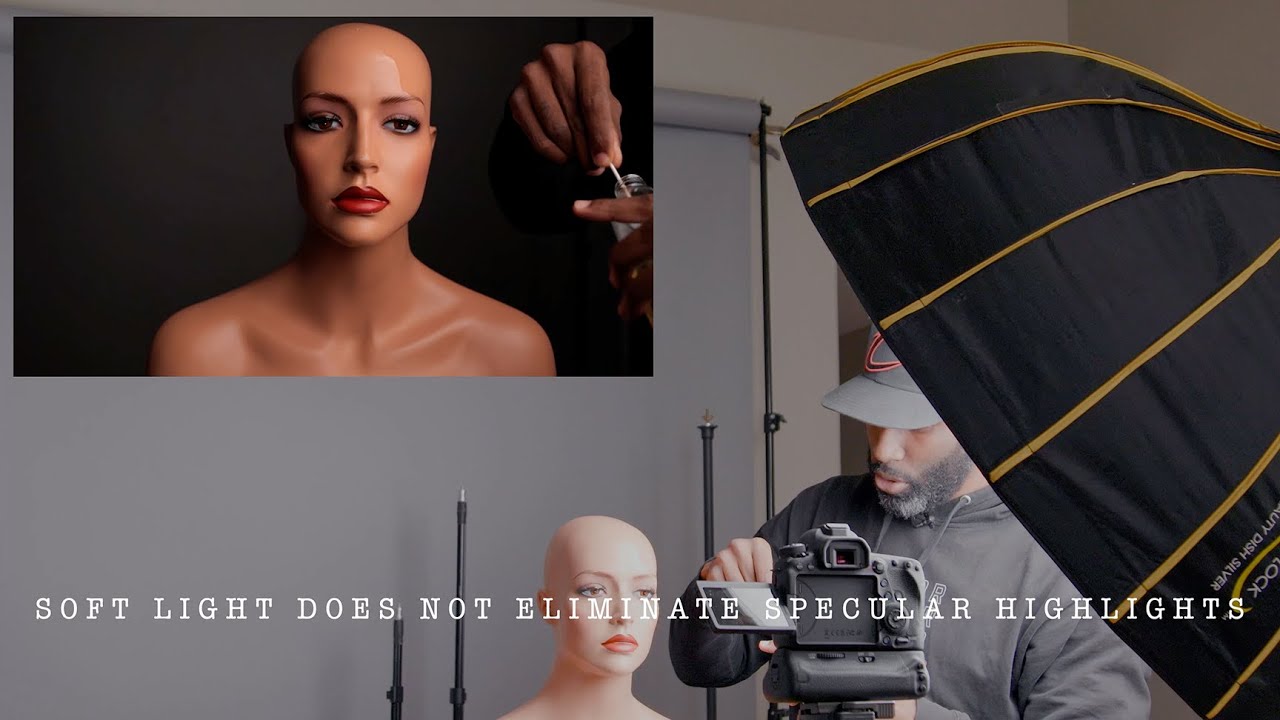 Soft Light Does NOT Eliminate Specular Highlights