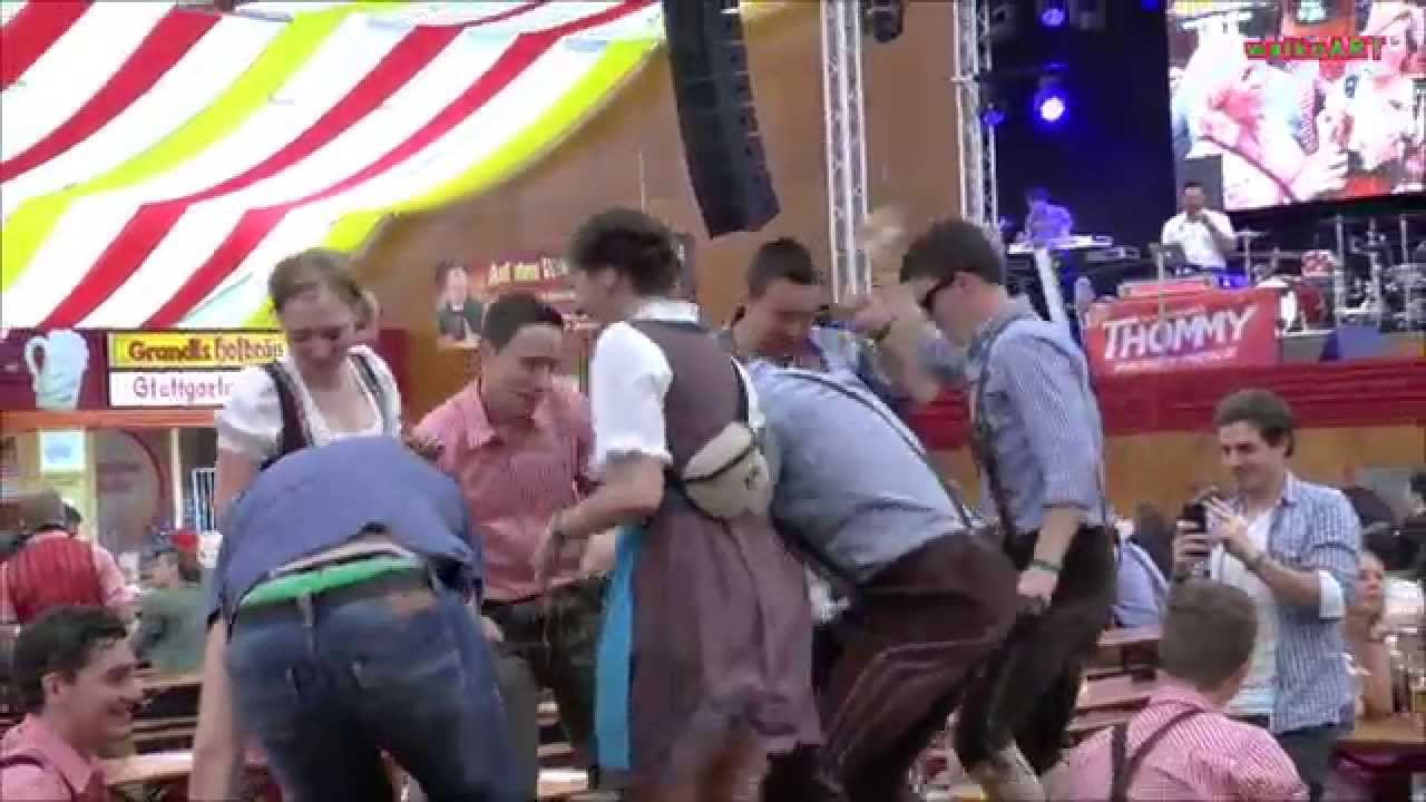 Stuttgarter Frühlingsfest Stimmung im Festzelt nachmittags -Die Grafenberger- Cannstatter Volksfest