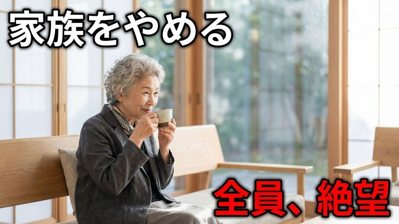 「家族をやめる」と宣告した私。翌朝、親族全員が絶望した理由