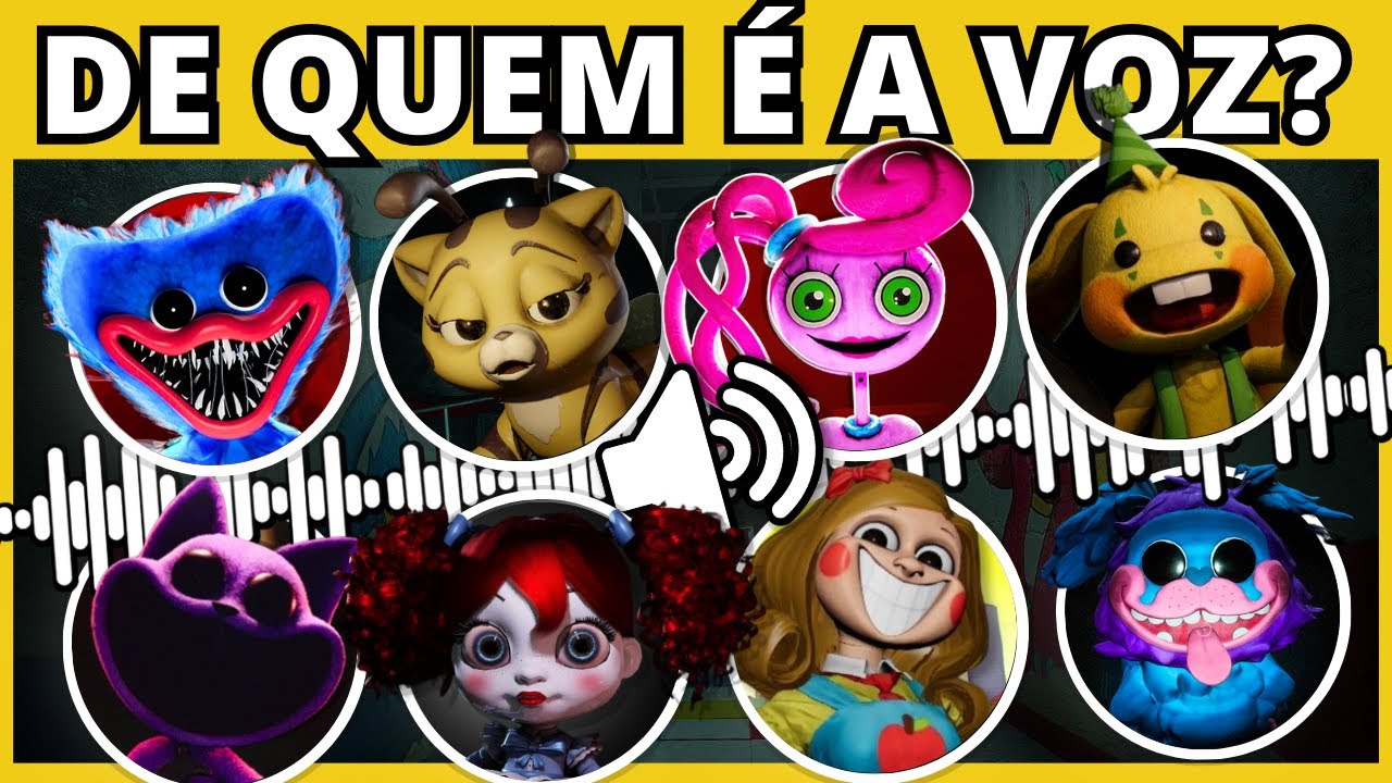 😸 QUAL É O PERSONAGEM de POPPY PLAYTIME pela VOZ 🕹️| Apenas 2%  acerta TUDO | Dublado PT/BR | #quiz