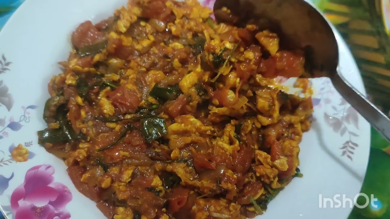 ডিম দিযে টমেটো চাটনি | 🍅সহজ ও ঝাল মিষ্টি  চাটনি রেমিপি🫕Egg tomato chutney#marufaFoodAndvlog