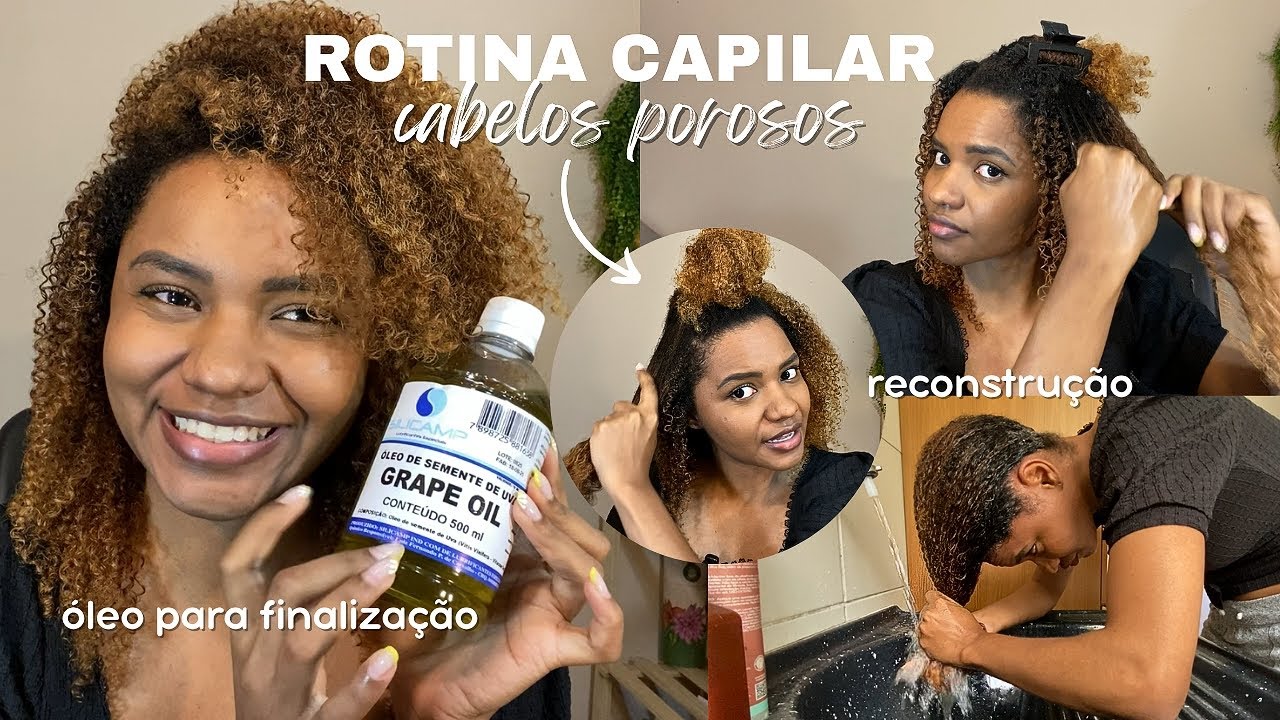 ROTINA CAPILAR COMPLETA PARA CABELOS POROSOS | RECONSTRUÇÃO 