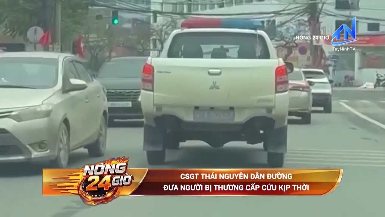 CSGT Thái Nguyên dẫn đường đưa người bị thương cấp cứu kịp thời | TayNinhTV