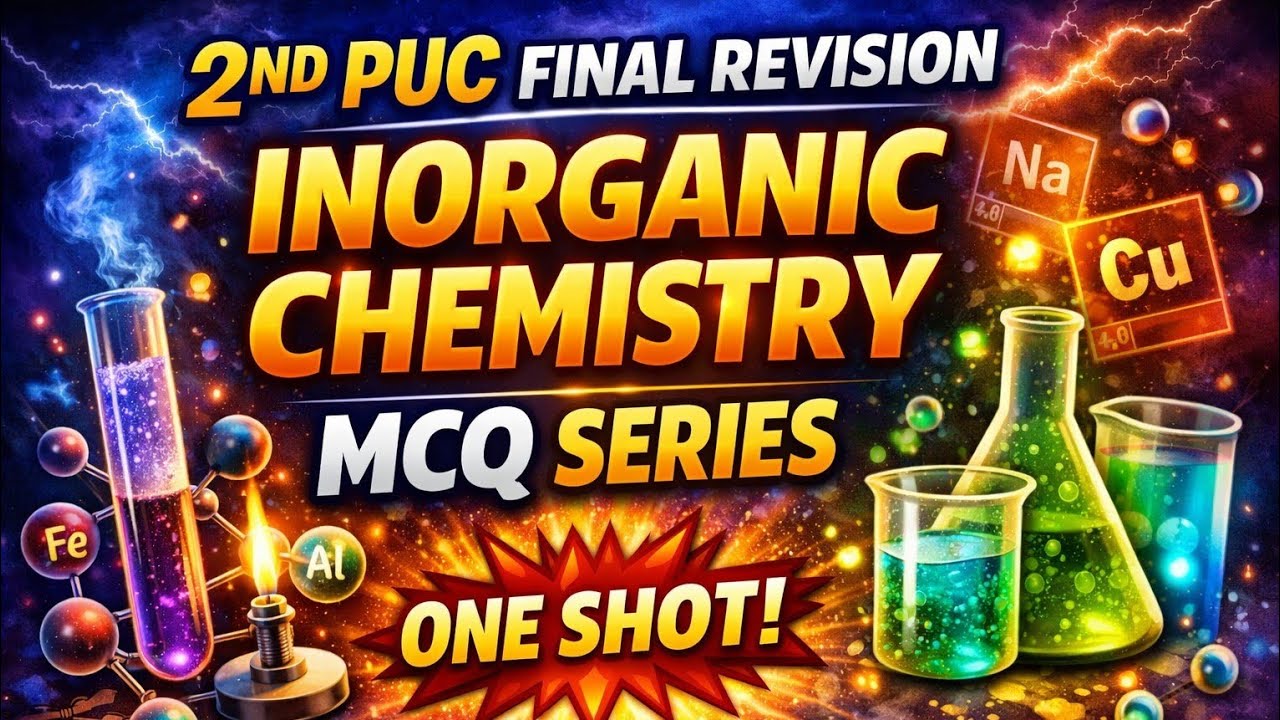 2nd PUC INORGANIC CHEMISTRY BOARD MCQS SERIES| 
