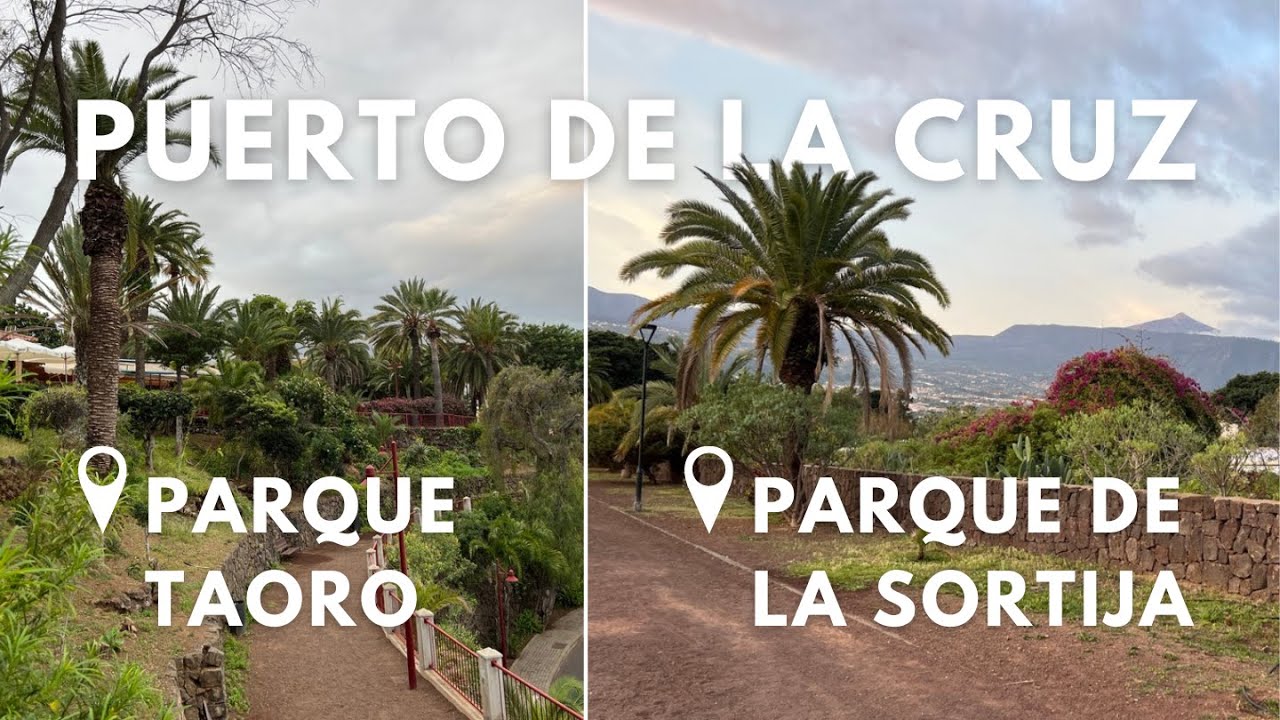 Walk with me - Parque Taoro and Parque de la Sortija 4K Puerto de la Cruz, Tenerife 2024