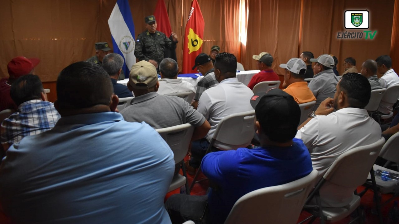 6 Comando Militar Regional se reunió con productores arroceros de Sébaco, Darío y San Isidro