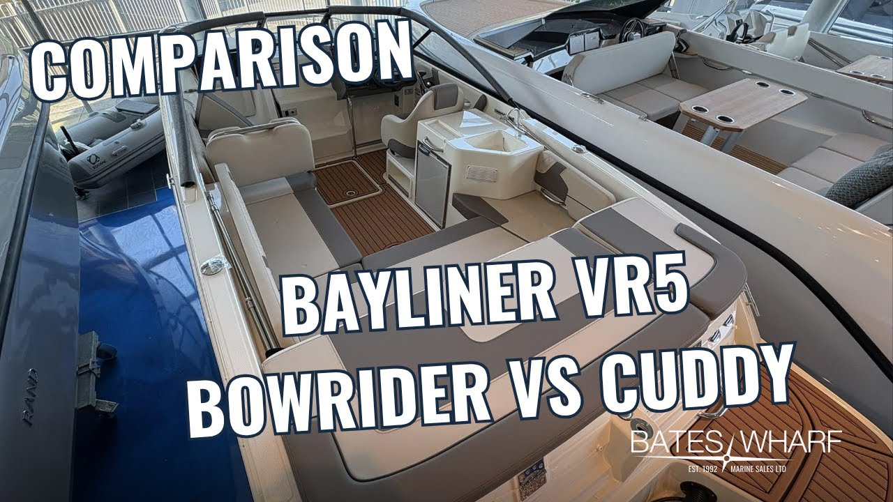 Bayliner VR5 Cuddy vs Bowrider, which VR5 is right for you? #review #boating #bayliner #newboat