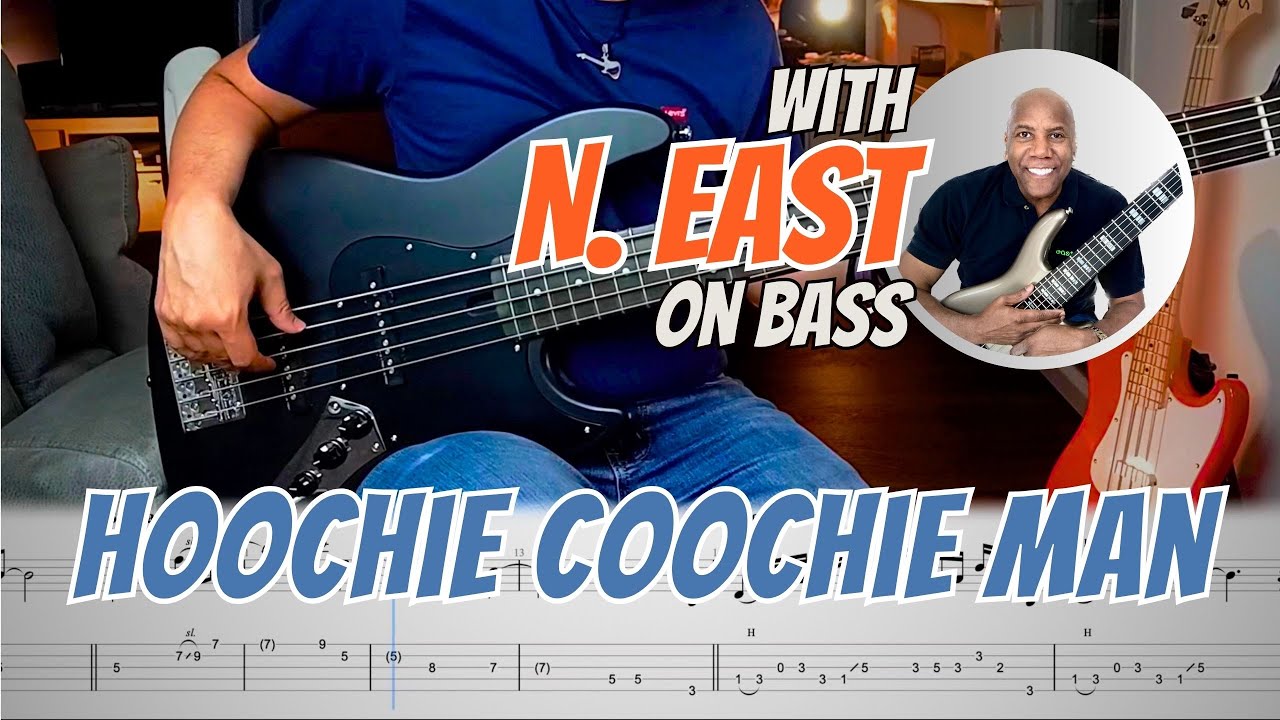 Hoochie Cookie Man (E.CLAPTON VERS.) - Bass Tab with play along