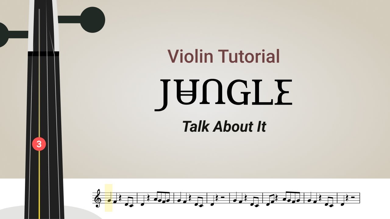 How to play Jungle Talk About It | Violin Cover | Violin Tutorial | Sheet Music