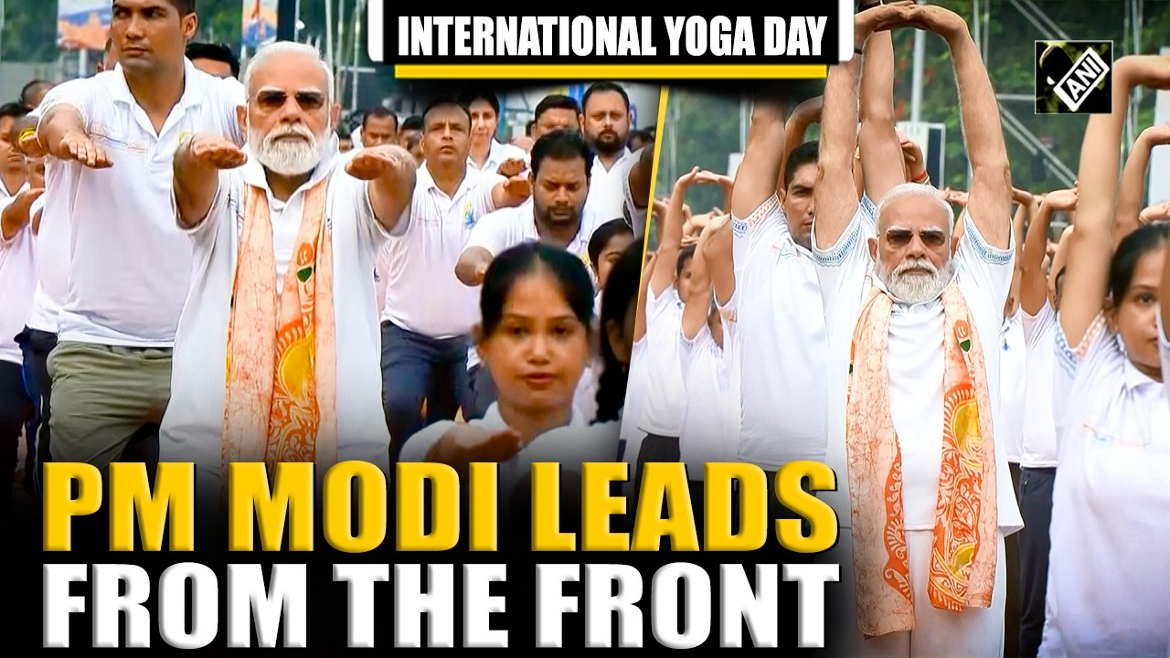 International Yoga Day: PM Modi leads from the front from Red Road, Kolkata