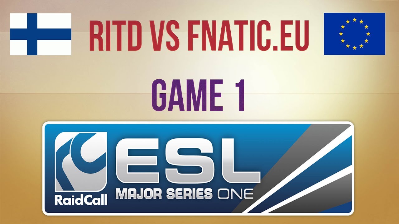 RITD vs Fnatic.eu g.1 Quarterfinal RaidCall EMS One Summer 2013 Finals
