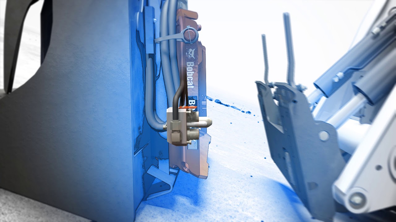 Quickly Change Hydraulic Attachments With Bobcat's Bob-Dock System
