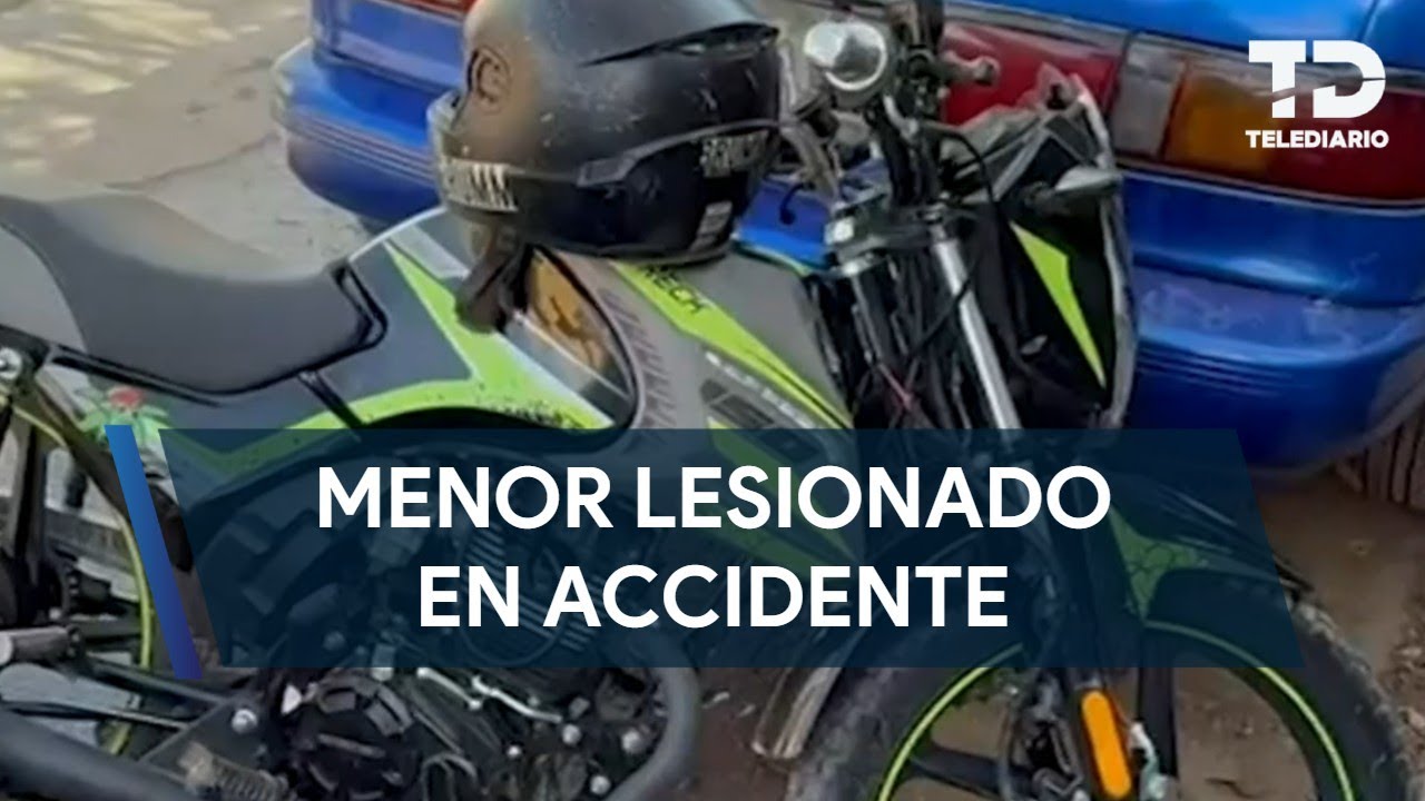 Menor lesionado tras accidente vial en la colonia Ampliación Postal Cerritos en Saltillo