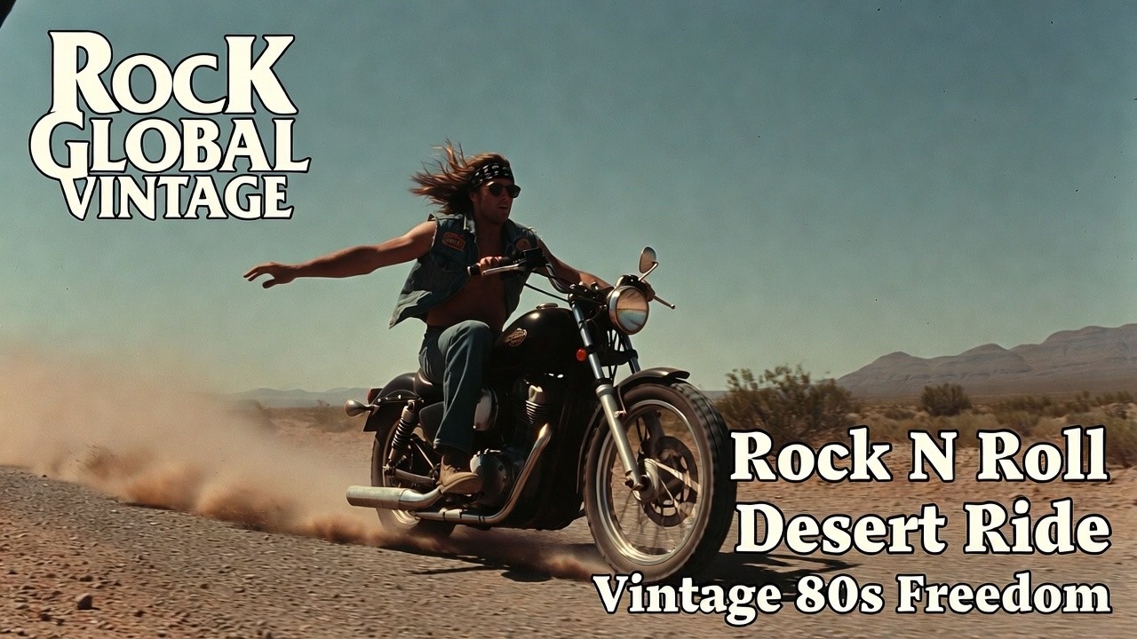 Best Rock Global Vintage 🤘 Rock N Roll Desert Ride 🔥 Vintage 80s Freedom