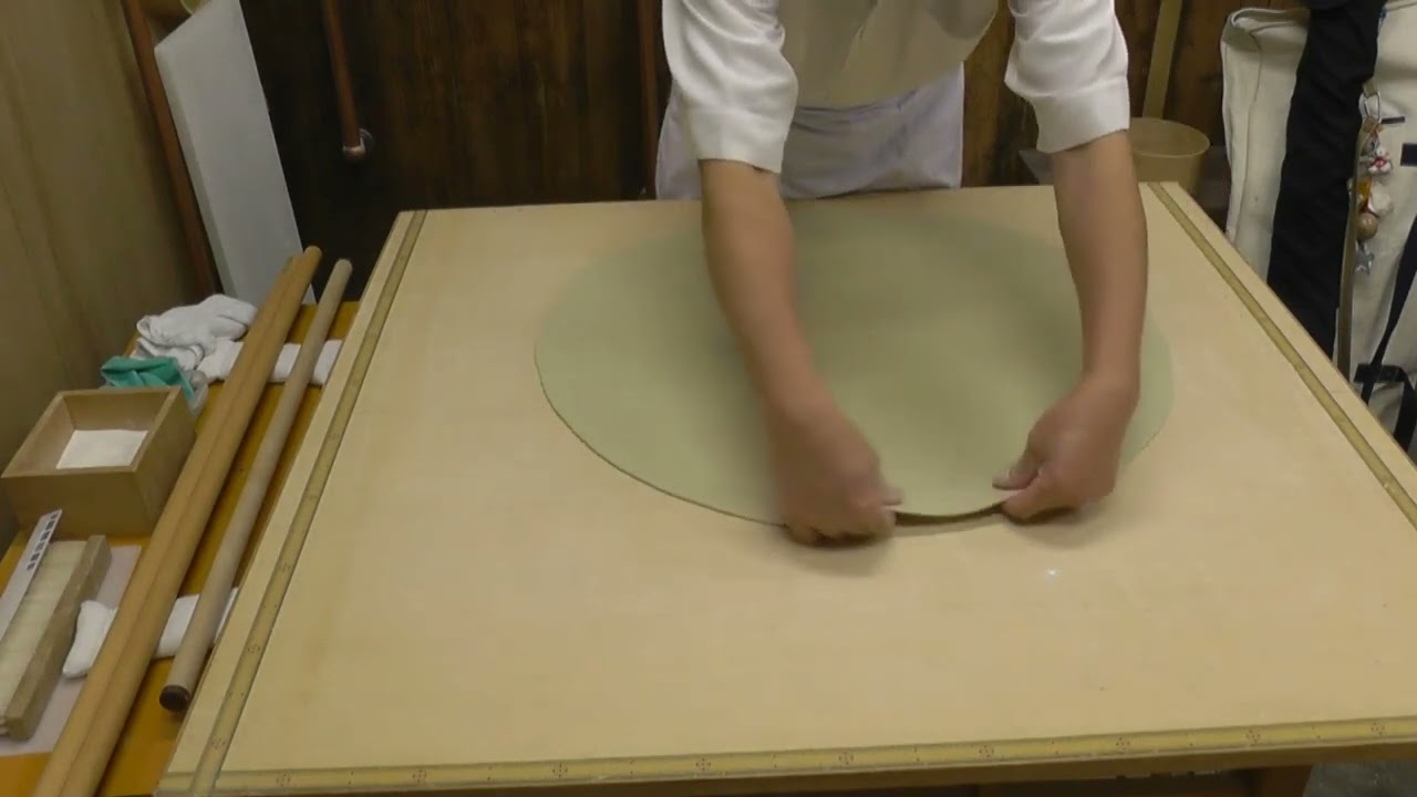 ゆきやんの1 5kg二八そば打ち（地延し～肉分け復習）142