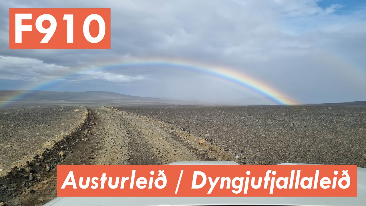 F910 from Nyidalur to Dreki (full drive), Austurleið, Dyngjufjallaleið  | F-roads Iceland 4K