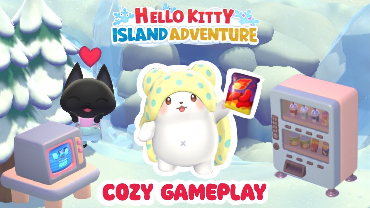 COZY GAMEPLAY 🥤🎮 Hello Kitty Island Adventure 🧊 PART 154 + Moppu, Vending Machine, Game Console
