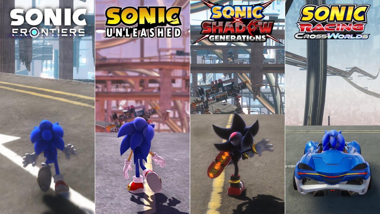 Cyberspace in Different Sonic Games